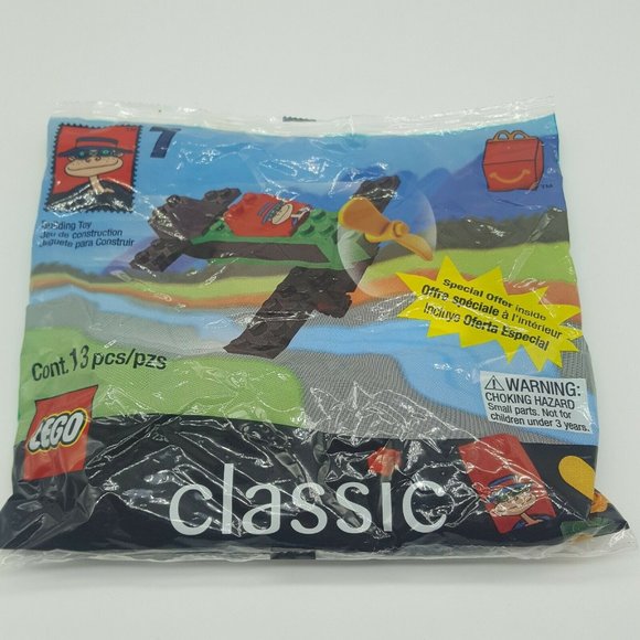 Lego Other - LEGO Classic McDonalds Hamburglar Plane #1841 1999 NEW #7